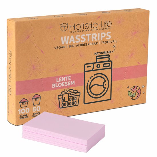 Boîtes de lavettes Holistic-Life 'Brise marine' et 'Fleur de printemps', avec une pile de lavettes blanches à côté.