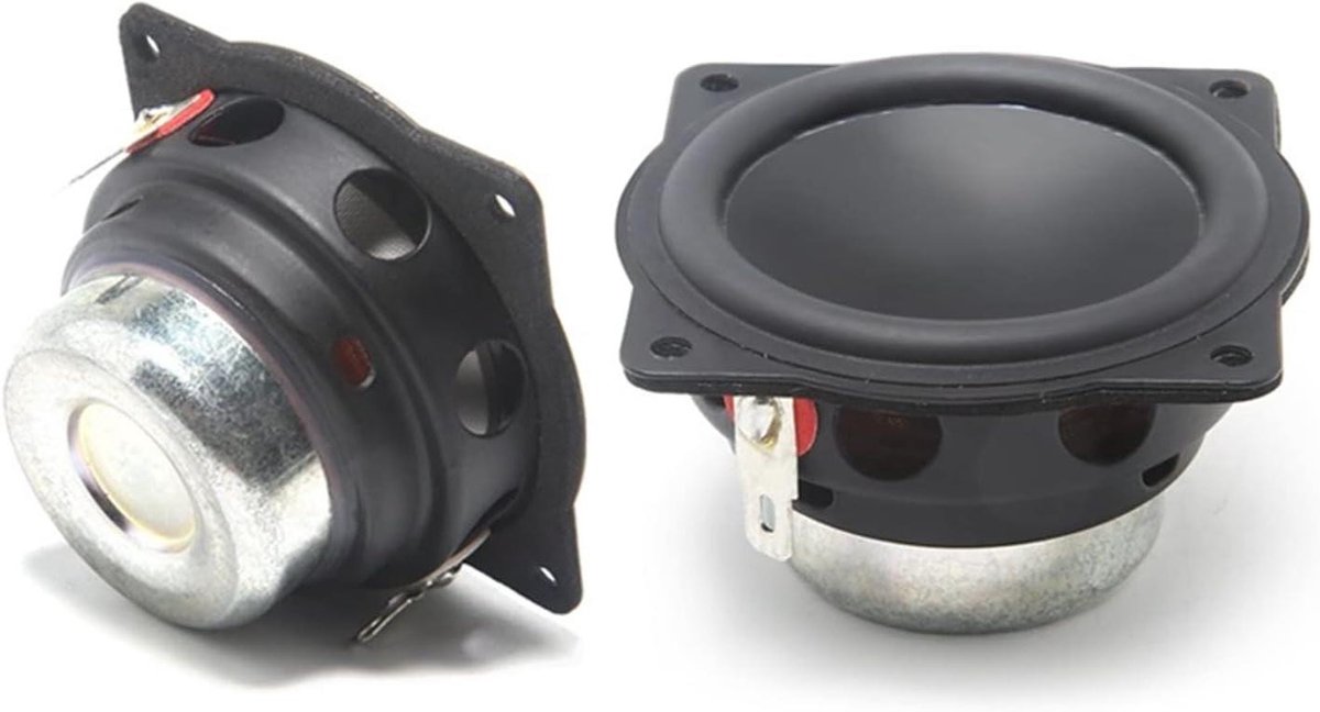Boekenplank Luidsprekers - Mini Speakers - Muziek Luisteren - Neodymium Magneet - 2 Inch - Zwart