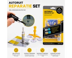 Winkrs - Glas Reparatie Set voor autoruit of telefoonscherm - Zelf een sterretje of scheurtje in glas repareren - Autoruit reparatieset