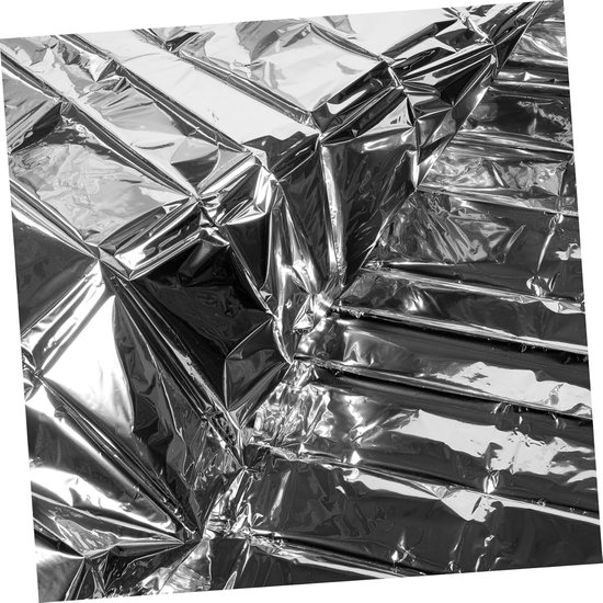 Nood Slaapzak - Survival Bag Thermodeken - Buiten Overleven - Winddicht Warmte Vasthoudend - 200x100cm - Zilver — afbeelding 5