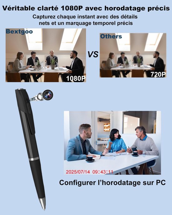 Verborgen Camera - Spy Cam - Compacte Mini Camera - Beveiliginscamera - Veiligheidscamera van Merkloos — afbeelding 3