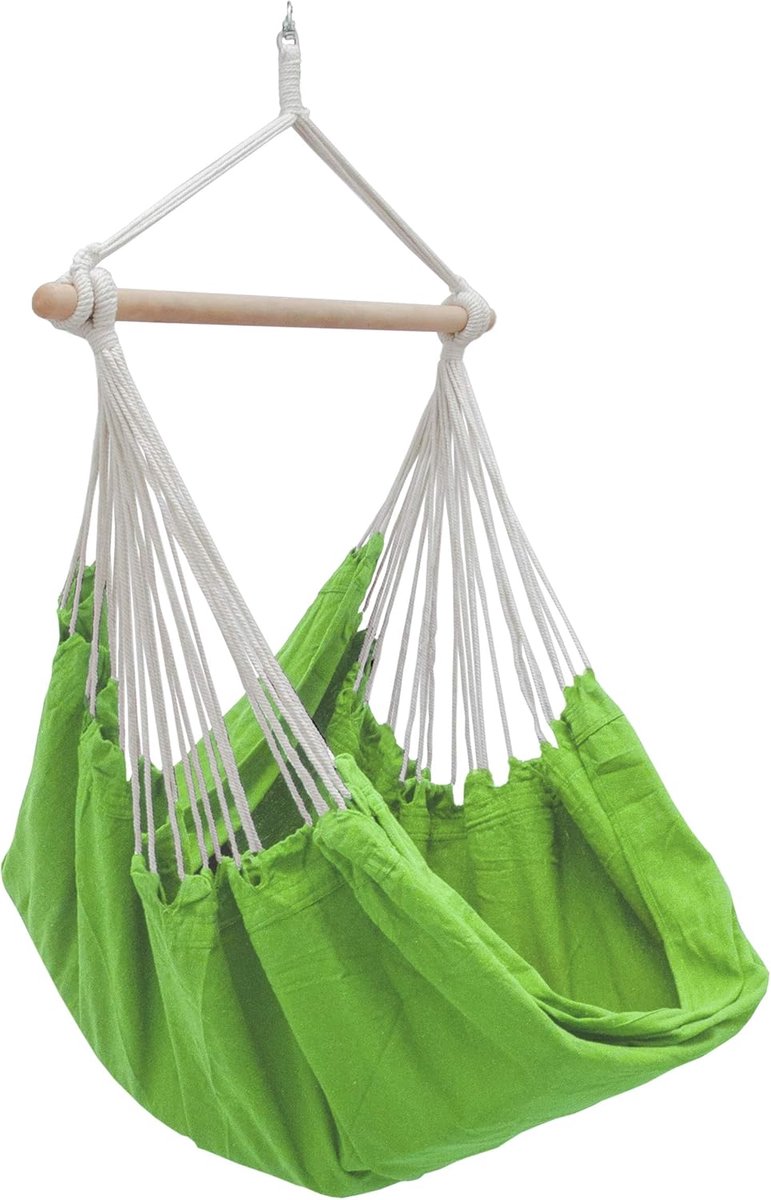 AMANKA XXL 2 Persoons Hangstoel 185x130 - Zit Hangmat met Spreidstok tot 150 kg - Binnen en Buiten