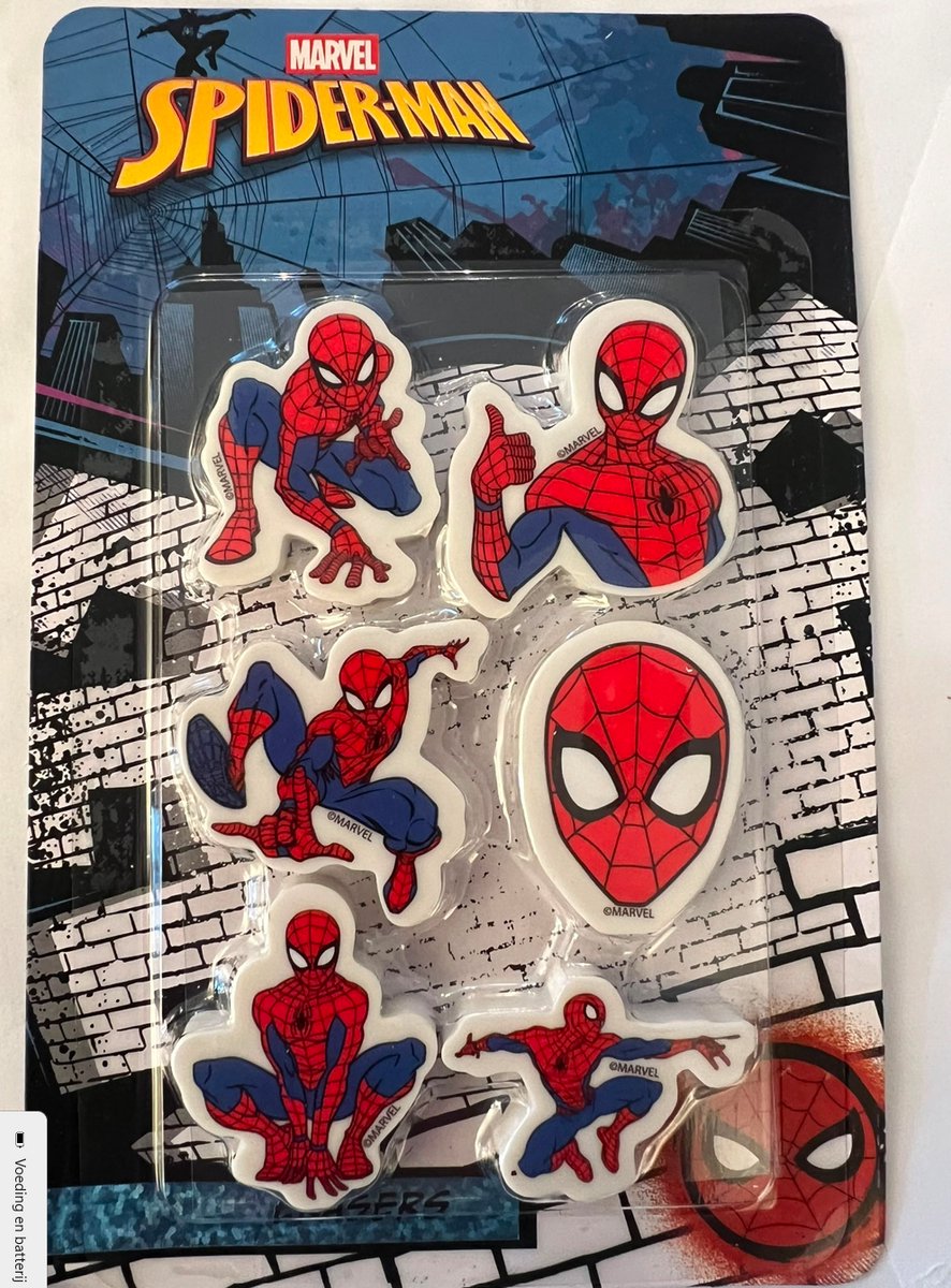 Spiderman gum, Gum, Spiderman 6 stuks