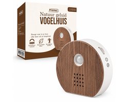 Premes - Vogelhuisje met Geluid - Inclusief batterijen - 4 Verschillende Geluiden - Vogelgeluiden Huisje Met Sensor - Voor Op Toilet - Woonkamer - Keuken - Beeldjes - Soundbox - Vogels - Jungle - Oceaan - Natuur - Vogelgeluiden Huisje - Bird Box