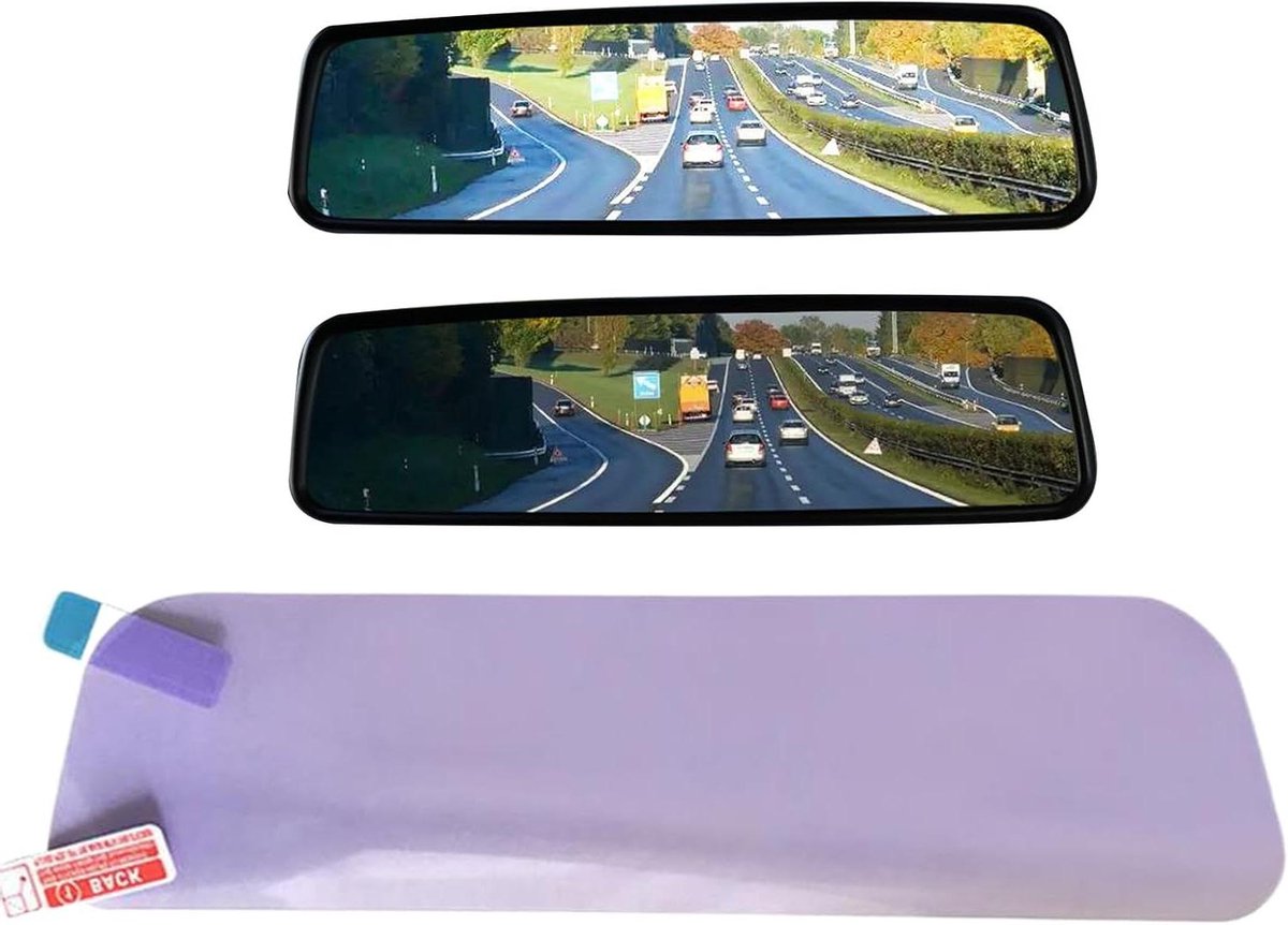Autospiegel Folie - Anti-verblinding - Veilig Rijden - Waterdicht Anti-condens - 23 x 73 c
