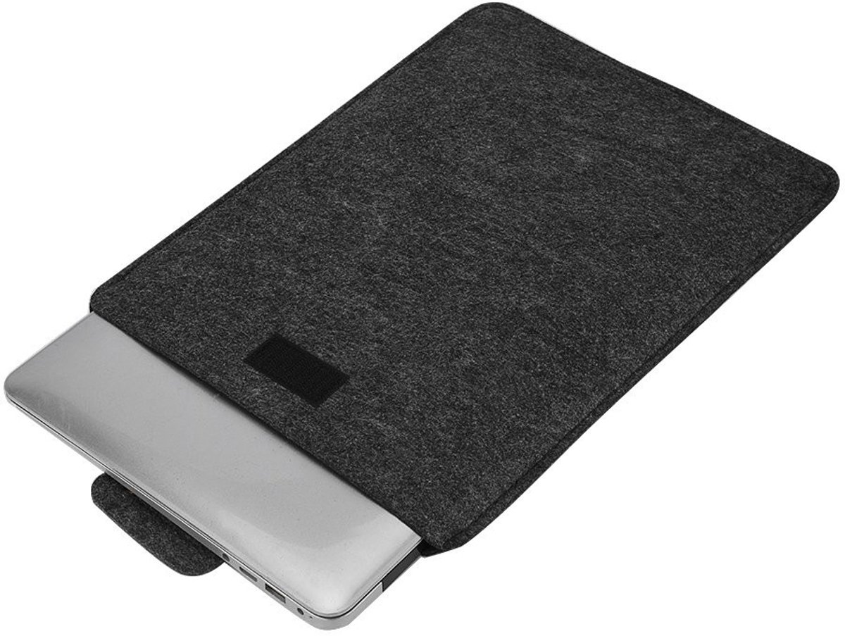 Dailygoods- Laptoptas 13 inch - Antibotsing - Vilt/PU - Stofdicht - Krasbestendig - Lichtgewicht en verfijnd ontwerp - Notebookhoes