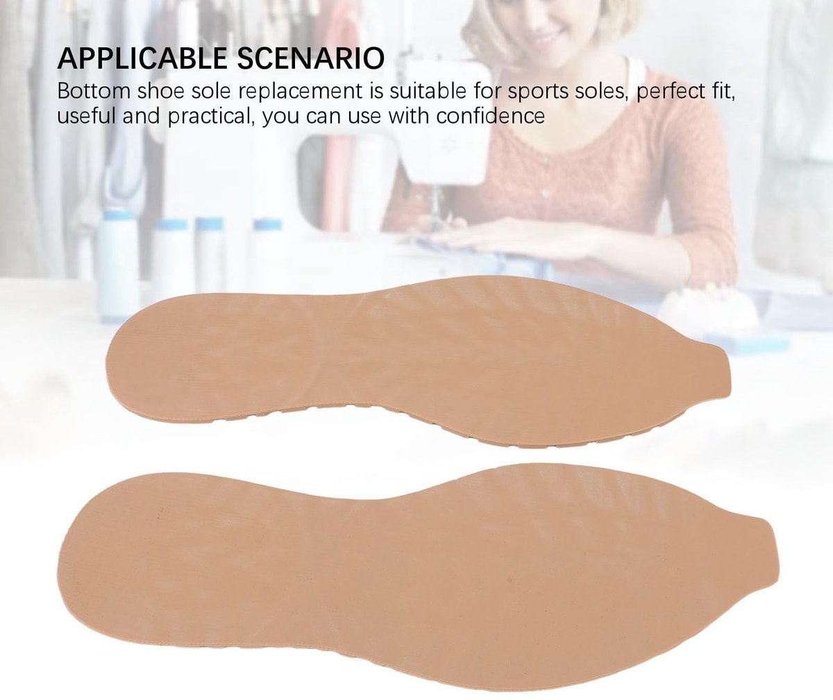 Dailygoods- Schoenzolen Vervanging Antislip - Rubberen Zolen - Slijtvast - Schoenreparatie - Maat 32,2 x 11,5 cm - Veilig en Duurzaam