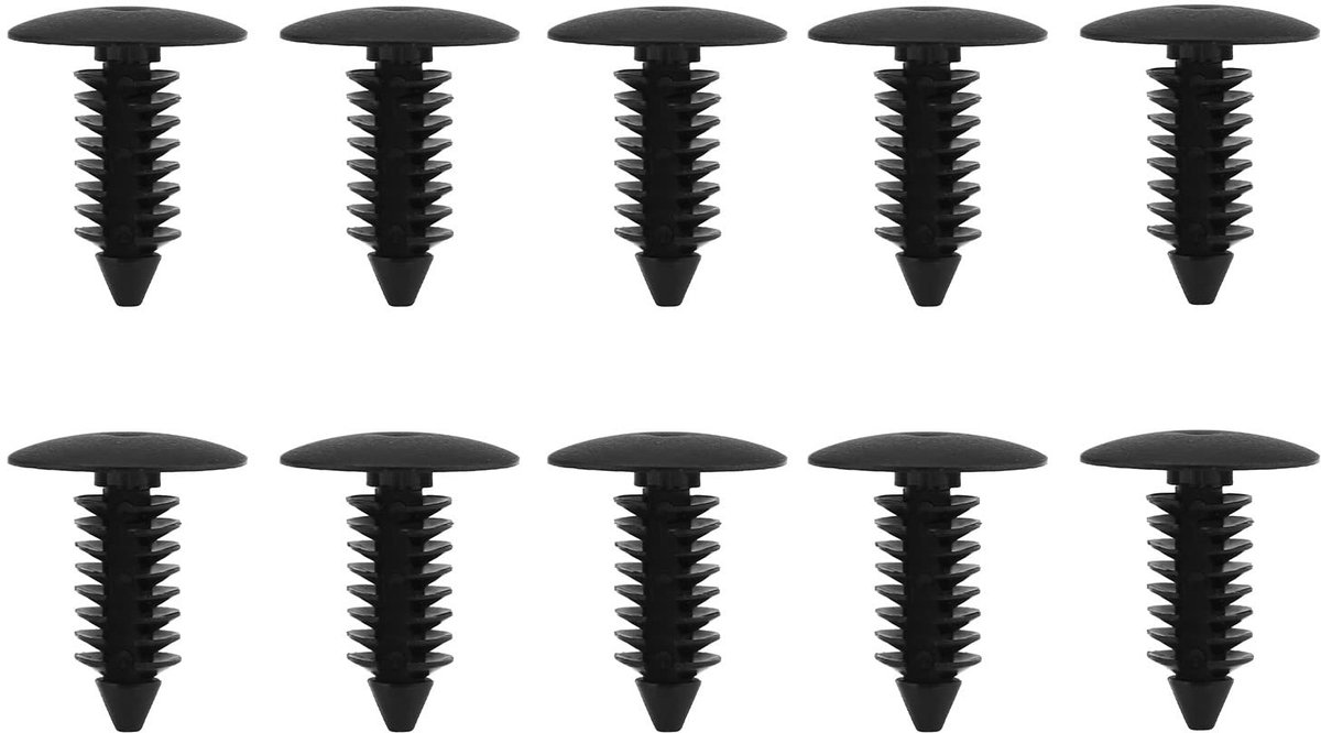 Dailygoods- Klinknagels 100 Stuks - Universele Borgclips - Duurzaam Nylon - Antislijtage - Bevestiging Auto-onderdelen - Veilig Vastgehouden - Bevestigingsclips