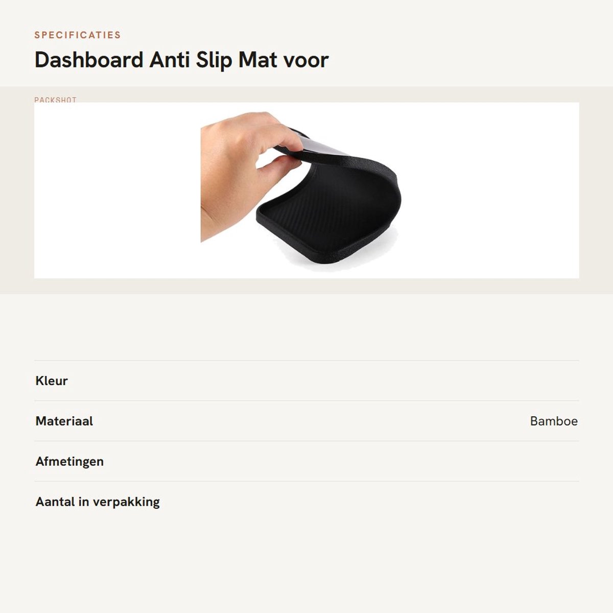 Dailygoods- Anti Slip Mat - Dashboard Mat - Siliconen Mat - Telefoon Houder - Sleutels Lade - Eenvoudige Installatie - Dashboardmat