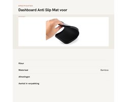 Dailygoods- Anti Slip Mat - Dashboard Mat - Siliconen Mat - Telefoon Houder - Sleutels Lade - Eenvoudige Installatie - Dashboardmat