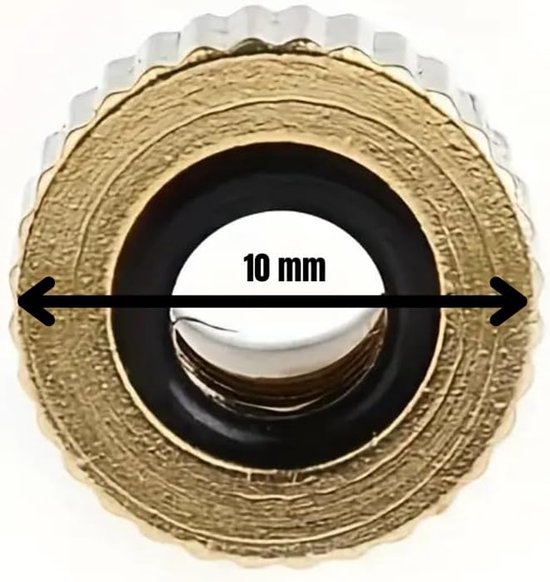 Ventiel Adapter - Fiets Ventiel - Banden Oppompen - Presta naar Schrader - 1 Stuk - Goud — afbeelding 4