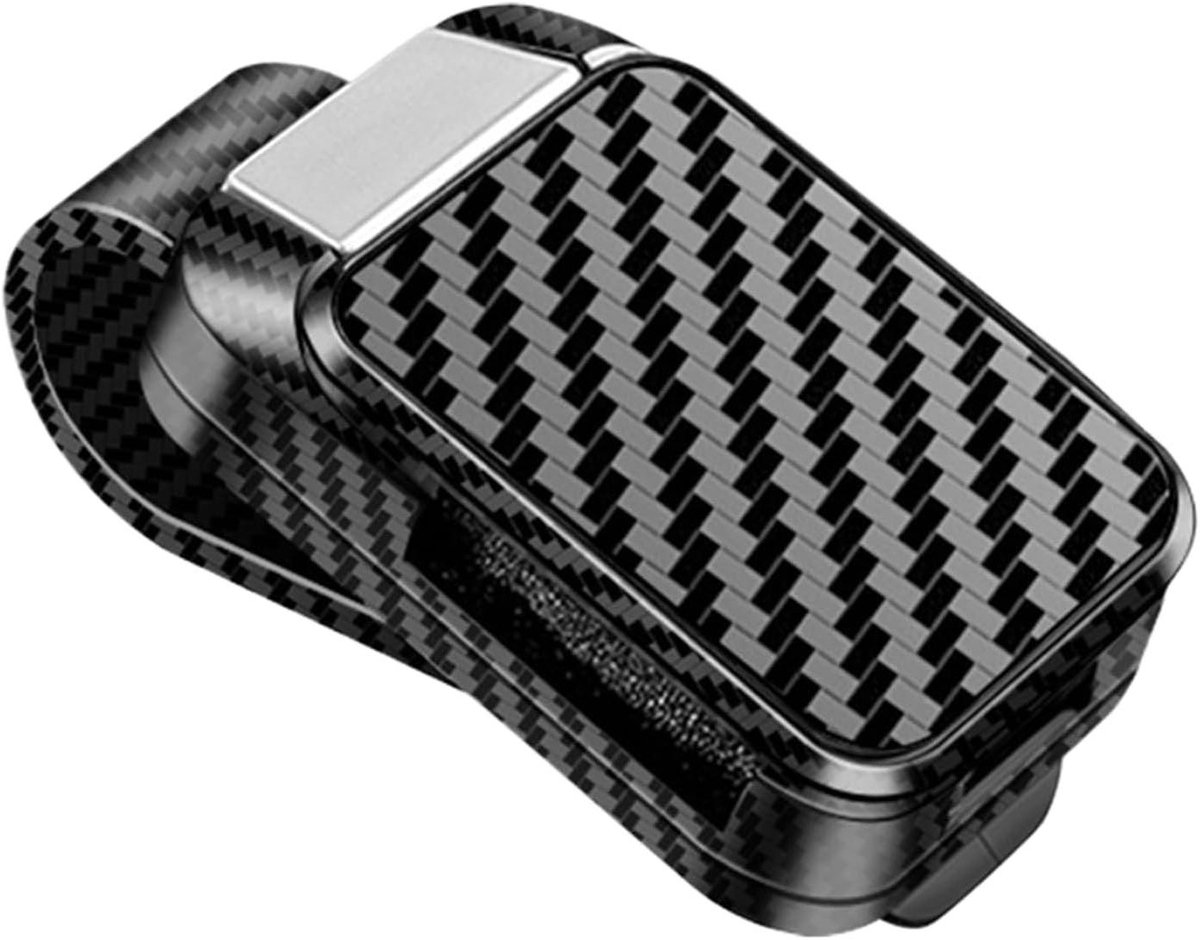 Zonnebrilhouder Auto - Vizier Clip - Veilige Opslag - Koolstofvezel - 95 cm - Zwart