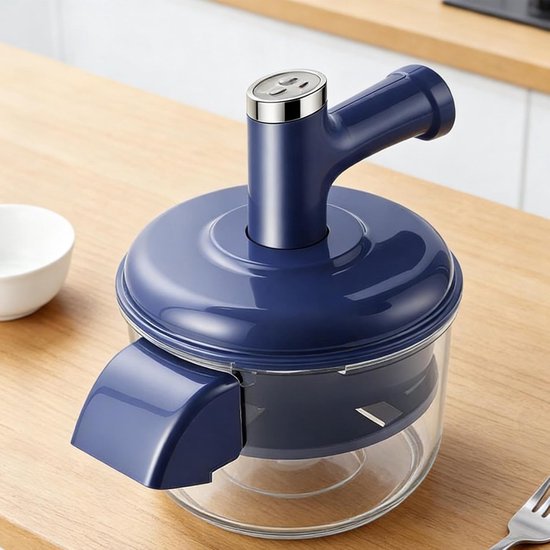 Elektrische Druiven Schilmachine - Automatische Peller - Fruit Schillen - Snelle Verwijdering - 20.8L x 20.8W x 25H cm - Blauw — afbeelding 3