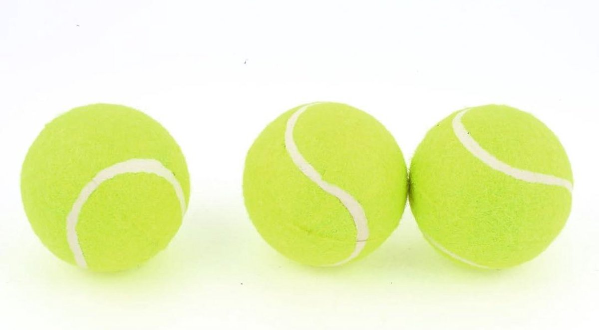 Tennisballen - Trainingsballen - Tennis Training - PU Schuim Materiaal - 6cm Diameter - Geel Groen