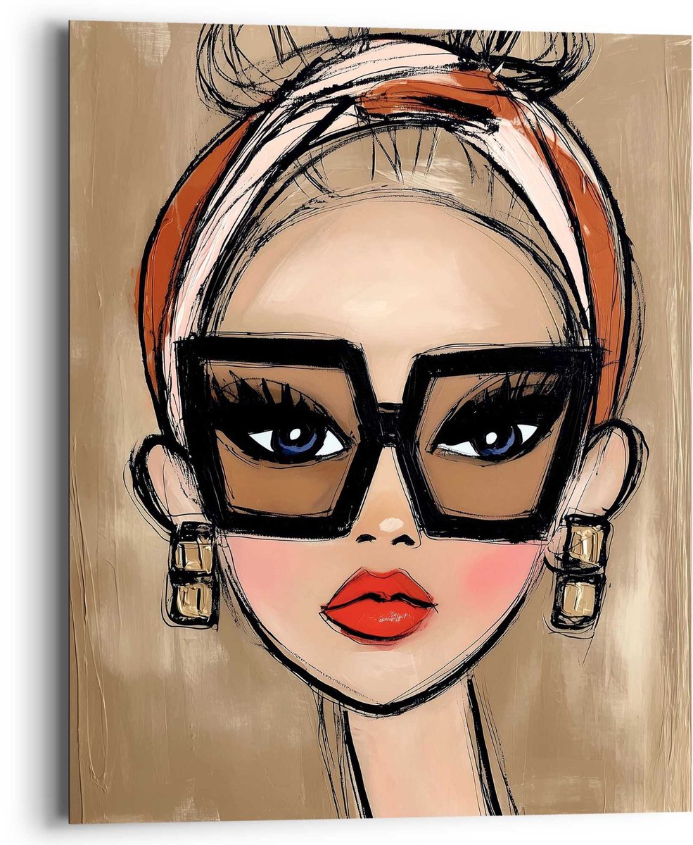 Schilderij Fashion Icon - 50 x 40 - Hout - REINDERS
