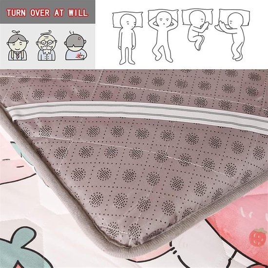 Opvouwbaar Matras - Vloerbed Camping - Comfortabel Slapen - Dikke Vulling Ademend - 150 x 200 cm - C — afbeelding 2