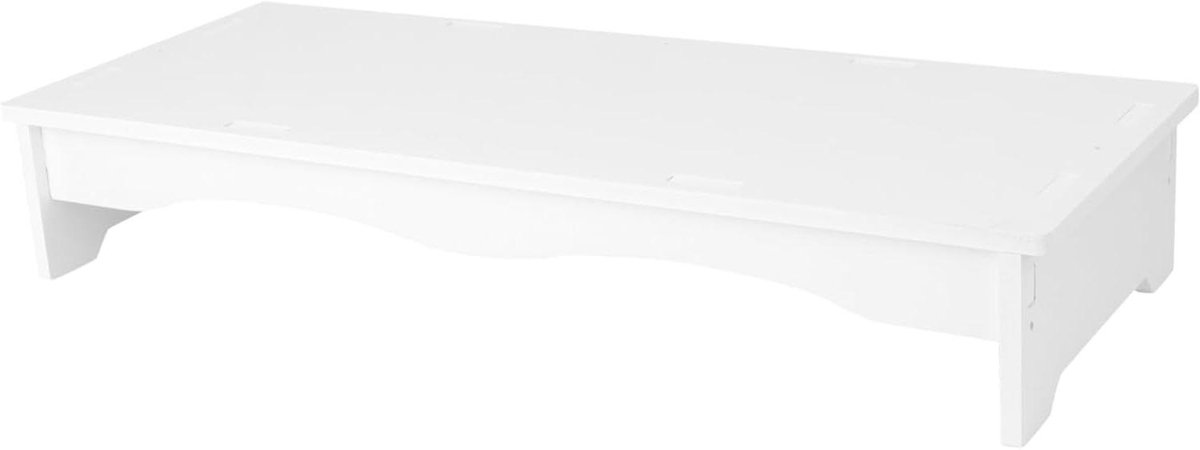Monitor Verhoger - Desktop Stand - Comfortabel Werken - Verstelbare Hoogte - 50 x 20 x 8.5 cm - Wit