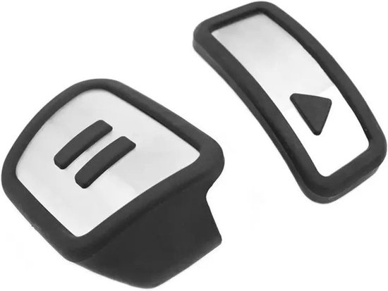 Pedaalkappen Auto - Gas Rem - Rijveiligheid Verhogen - Antislip Oppervlak - N.v.t. - Zwart Zilver — afbeelding 4