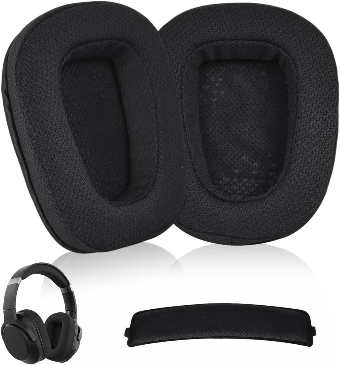Vervangende Oorkussens met Beugel voor Gaming Headsets - Geschikt voor G935, G933, G930, G635, G633, G633S, G430, G431, G432, G433 - Geheugenfoam, Geluidsverbetering, Comfortabel en Duurzaam