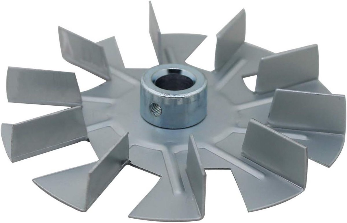 Ventilator motor - Hete lucht ventilator - Oven reparatie - 1 kW vermogen - 220 Volt - Zilver
