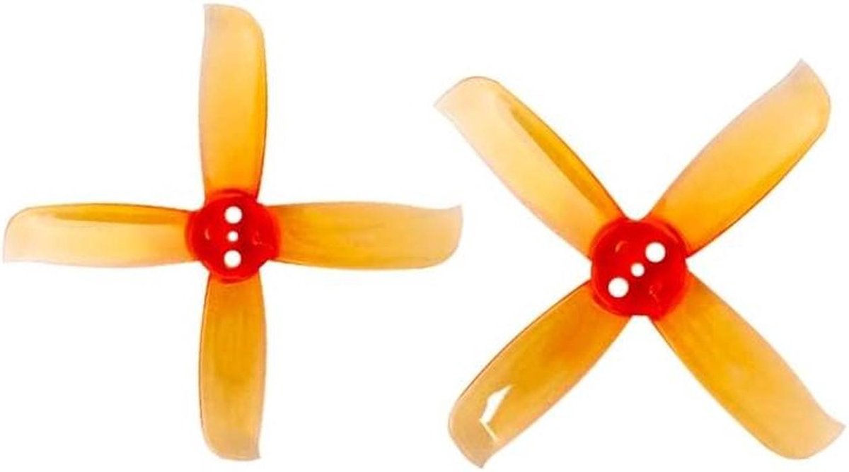 Drone Propellers - RC Onderdelen - FPV Racing - 4-Blads Ontwerp - 2X3.6 Inch - Oranje
