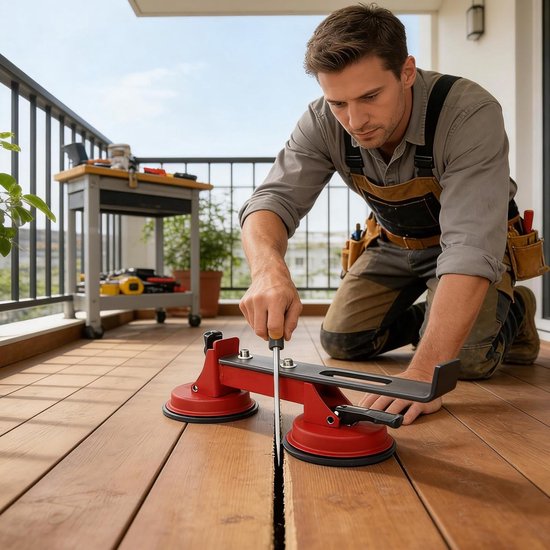 Vloerspatel Set - Bouwgrijper Zuignap - Vloeren Repareren - Schadevrije Scheurreparatie - 34 x 11 x 10 cm - Niet gespecificeerd — afbeelding 5