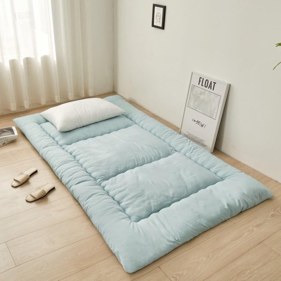 Opvouwbare Matras - Vloerbed - Comfortabel Slapen - Zachte Geborstelde Stof - 120x200cm - Roze — afbeelding 3