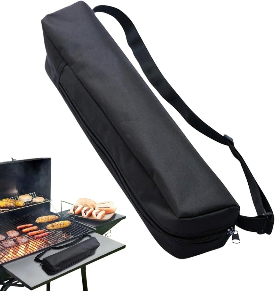 Grillgereedschap Organizer - Barbecue Tas - Buiten Koken - Grote Capaciteit - 31 x 20 cm - Zwart