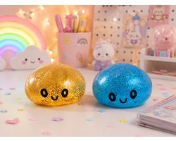 Mystery dumpling Glitter squishy in stoommandje- antistress