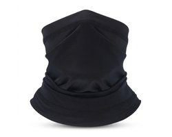 Zwarte nek warmer unisex ademende gezicht bedekking multifunctionele hals warmer winddicht outdoor fietsen wandelen hardlopen motor nek gaiter