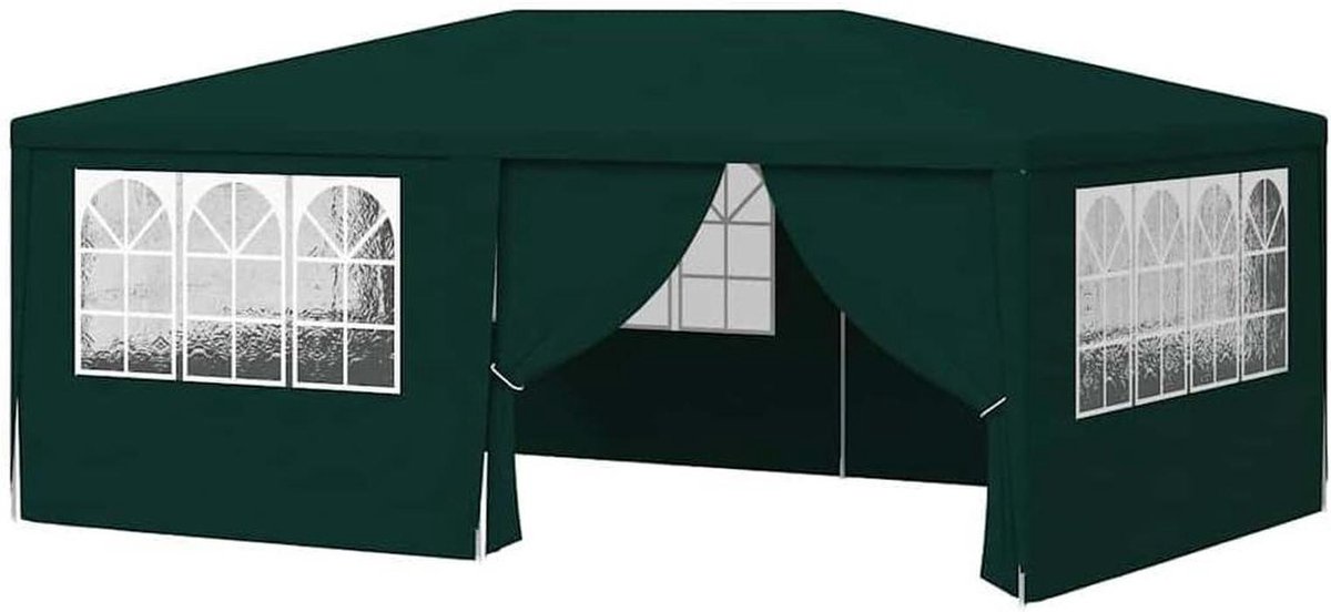 Partytent met zijwanden - Tuinpaviljoen Tent - Feestelijke Bijeenkomsten - Zijwanden met ramen - 2x2 meter - Wit