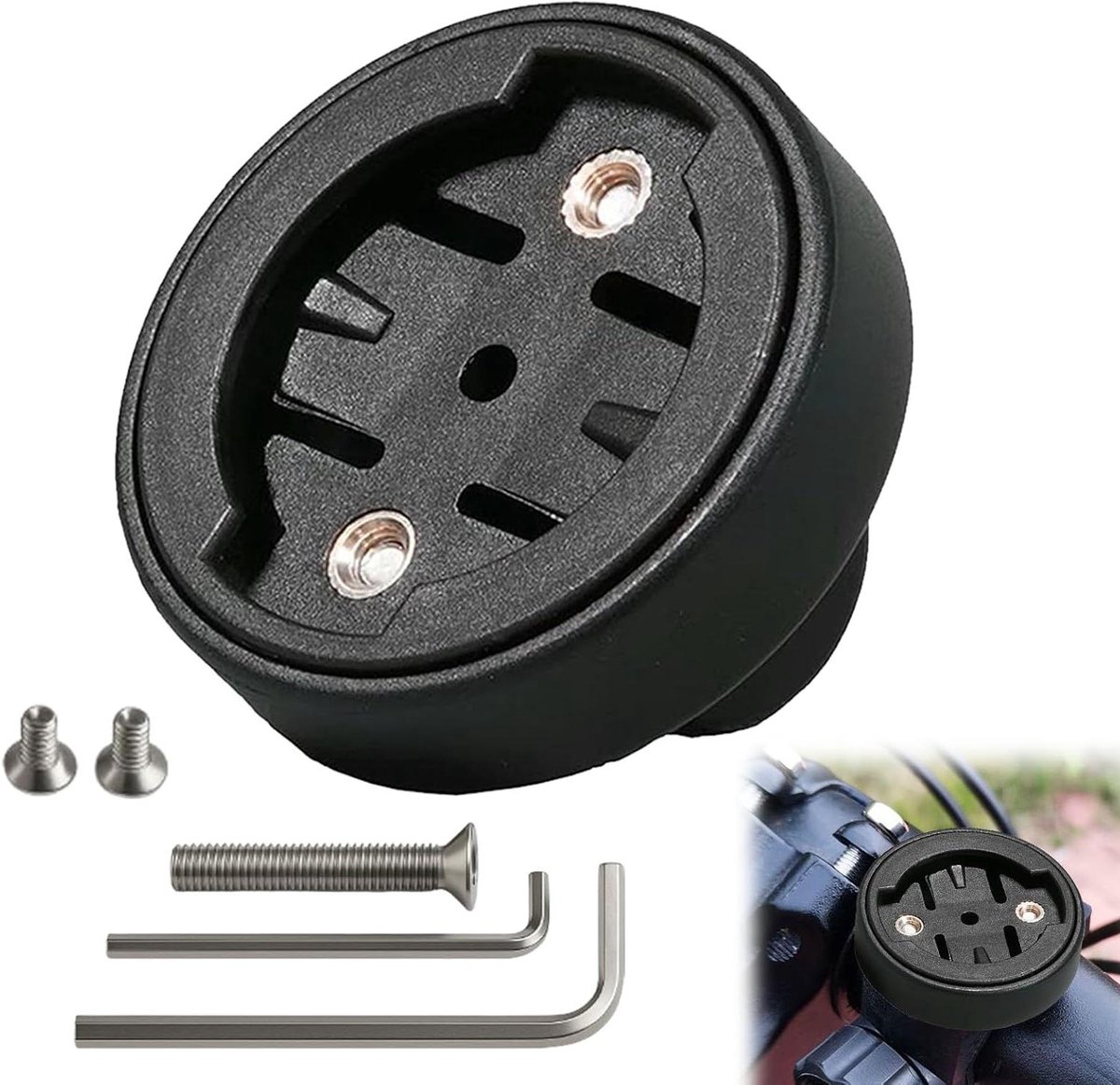 Fietsstuurhouder - GPS Houder - Fietsnavigatie - Aerodynamische Topcap - 10g - Aluminium