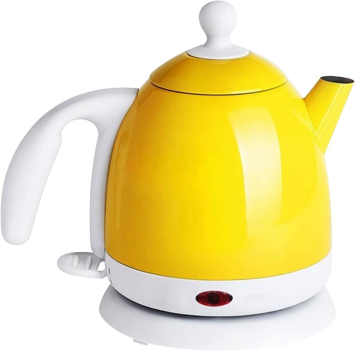 Elektrische Waterkoker - Koffieketel Snelkoker - Koffie Thee Zetten - Automatische Uitschakeling - 1000 W - Geel