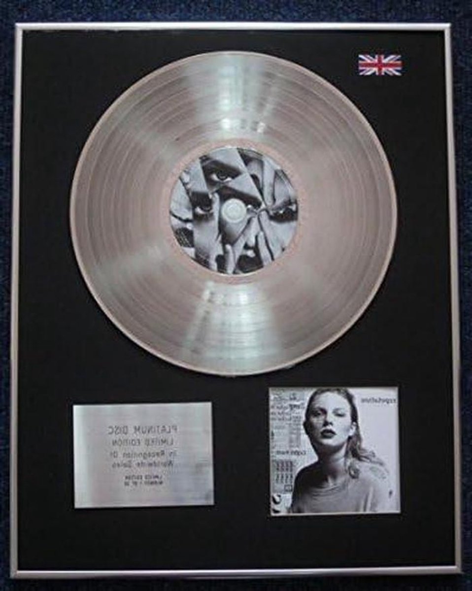Platinum LP Disc - Muziek Memorabilia - Muurdecoratie - Beperkte Oplage - 50.8 x 40.6 cm - Zwart