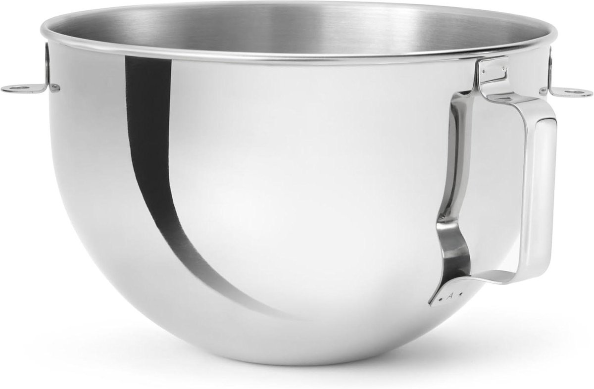 Mixkom RVS - Keukenmachine Kom - Bakken en Koken - 10% Meer Capaciteit - 5.2 Liter - Zilverkleurig