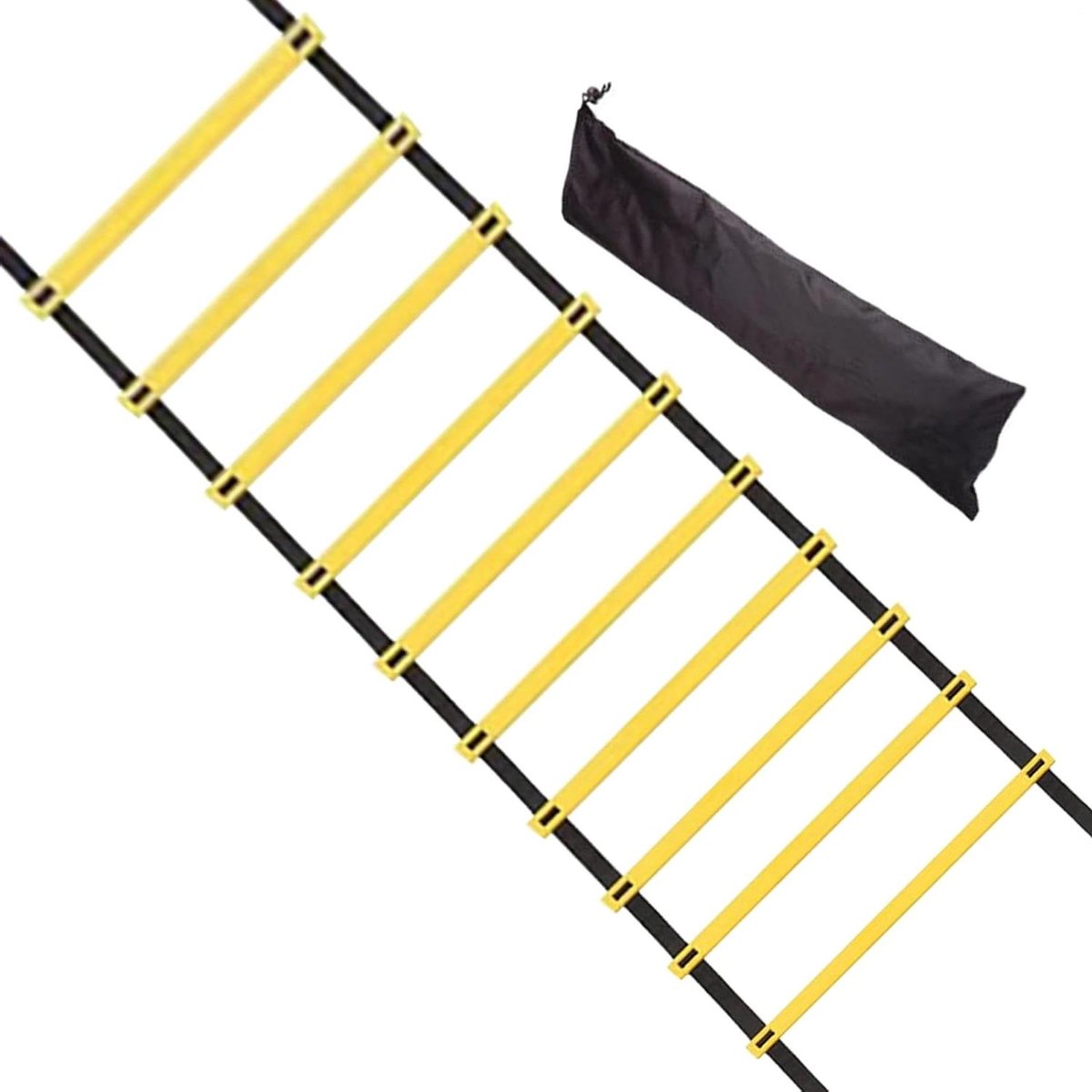 Snelheidsladder - Voetbal ladder - Atletische training - Directe opbouw - 500 x 40 cm - Meerkleurig