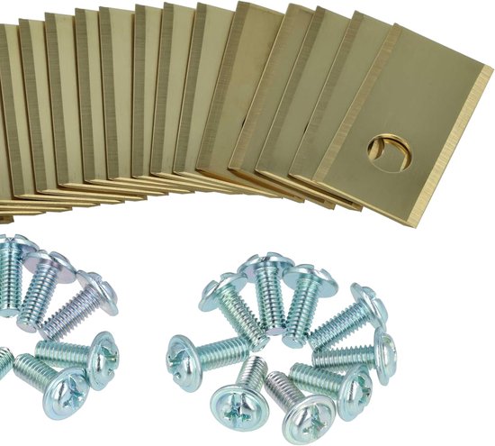 Reservemessen Grasmaaier - Robotmaaier messen - Gazon Onderhoud - Hoge Snijefficiëntie - 35 x 18 mm - Goud — afbeelding 2