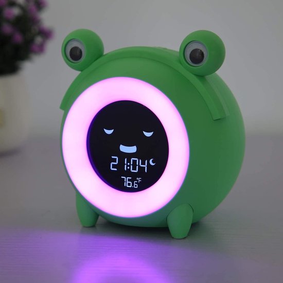 Wake Up Light - Wekker Nachtlamp - Rustig Ontwaken - 5 Kleuren Veranderend - 1 Stuk - Groen van Wake-up Light — afbeelding 4