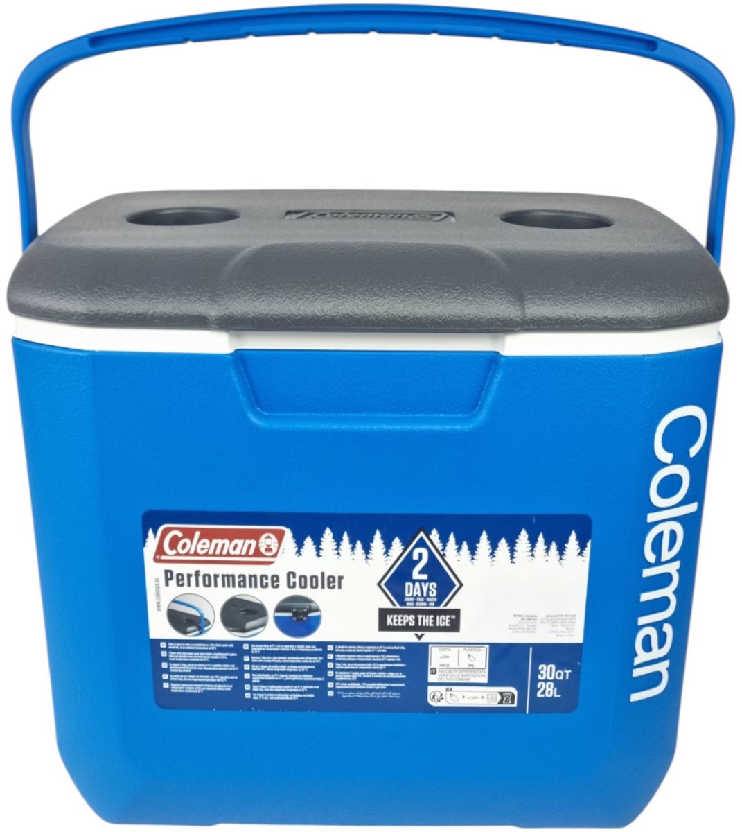 Coleman 30QT Performance Tricolor Koelbox - 28L - Blauw/Grijs