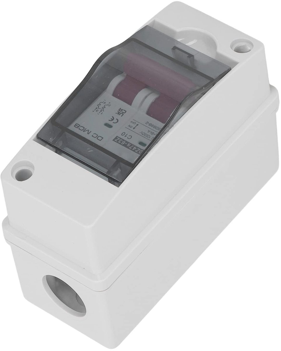 Dailygoody - DC-stroomonderbreker - Solar Disconnect-schakelaar - Waterdicht - Zonne-PV-systeem - 2-polig - Geschikt voor zonnepanelen - 6 tot 8,7 mm