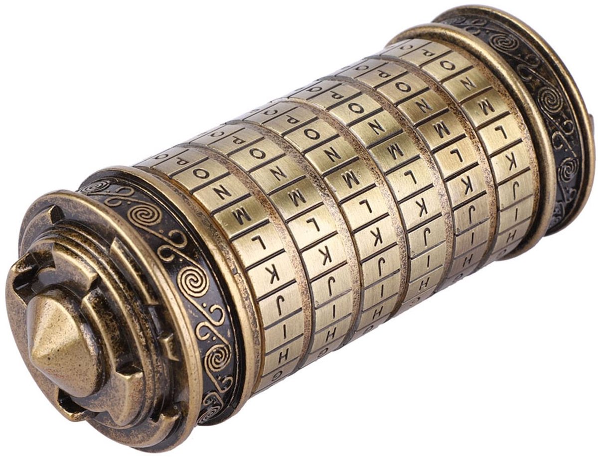 Dailygoody - Cryptex 6 Letters - Code Lock Ring Holder - Romantisch Geschenk - Klassiek Wachtwoord - Persoonlijke Beveiliging - Voor Sieraden