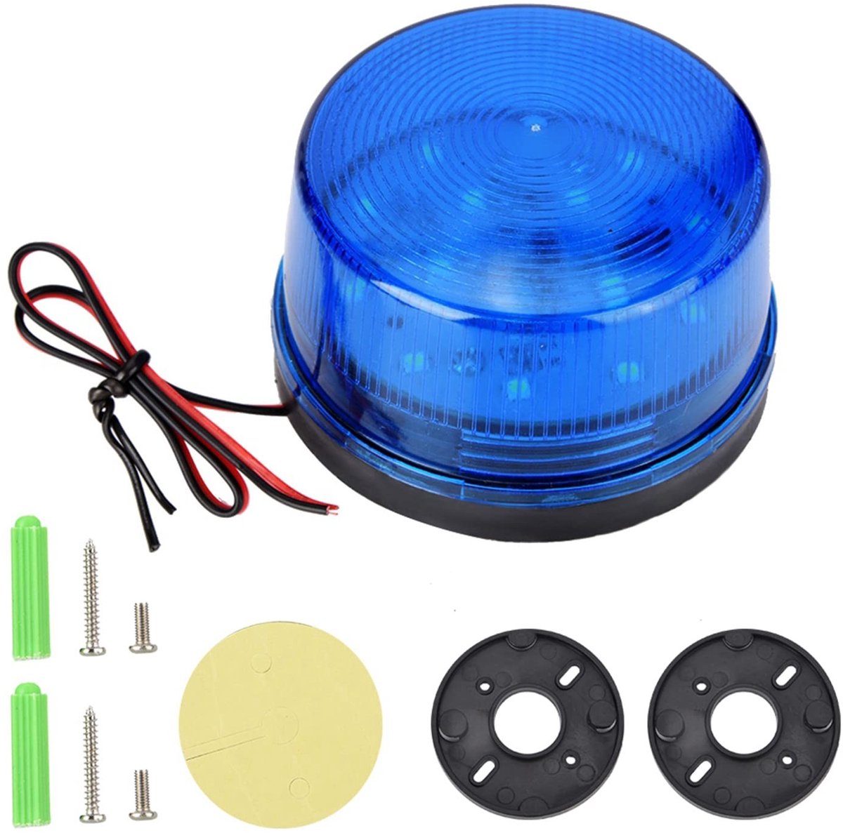 Dailygoody - LED-stroboscooplamp - Noodknipperlicht - Milieuvriendelijk en energiebesparend - Blauw - Waarschuwingslicht - Veiligheidssignaallamp - Ge
