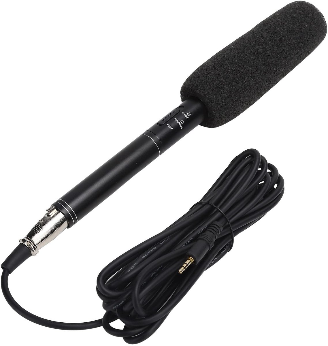 Dailygoody - Handheld Interview Microfoon - Directionele Condensator Microfoon - Ideaal voor Vergaderingen - 28cm - Reporter Microfoon - Geschikt ...