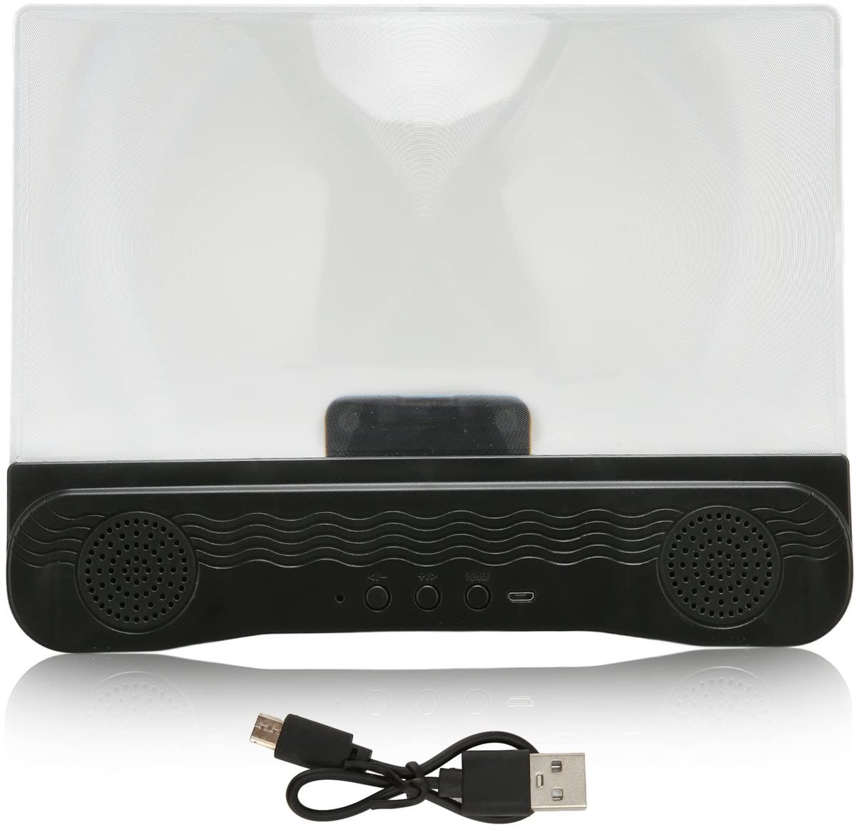 Dailygoody - Solidchoice - Dailygoody - Mobiele Telefoon Scherm Vergrootglas - Draagbaar en Opvouwbaar - Ideaal voor Films en Games - Ondersteuning voor Dubbele Luidspreker