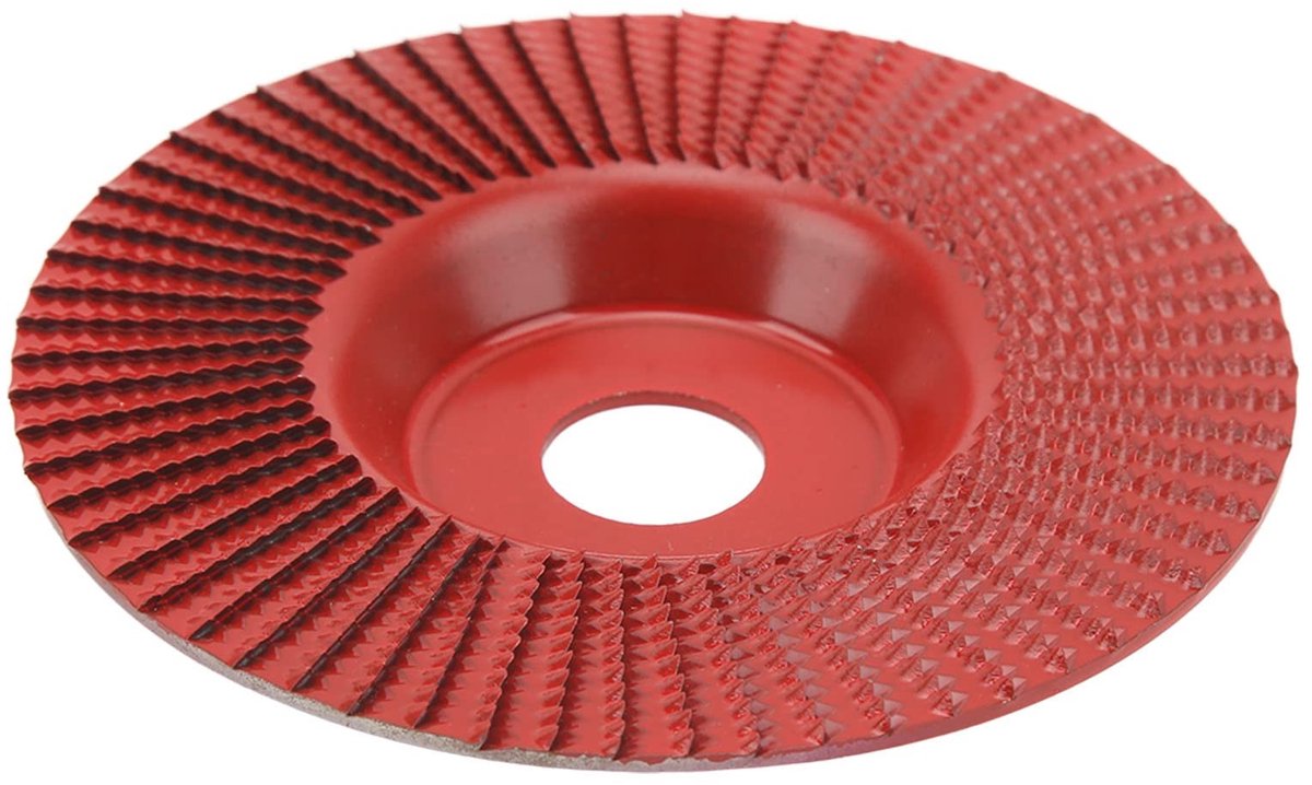 Dailygoody - Solidchoice - Dailygoody - Houtsnijwerk Schijf - Tungsten Carbide - Duurzaam en veelzijdig - Rood - Slijpschijf voor houtbewerking - Ideaal voor gebogen opperv