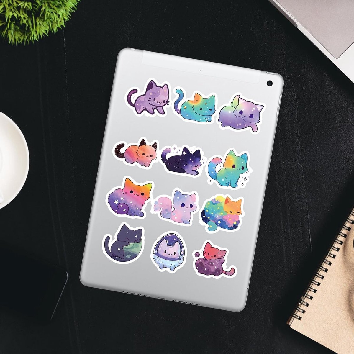 50 Stuks Schattige Kat Stickers - Waterdichte Vinyl Decals voor Fietsen, Skateboards en Laptop Accessoires voor Jongens en Meisjes