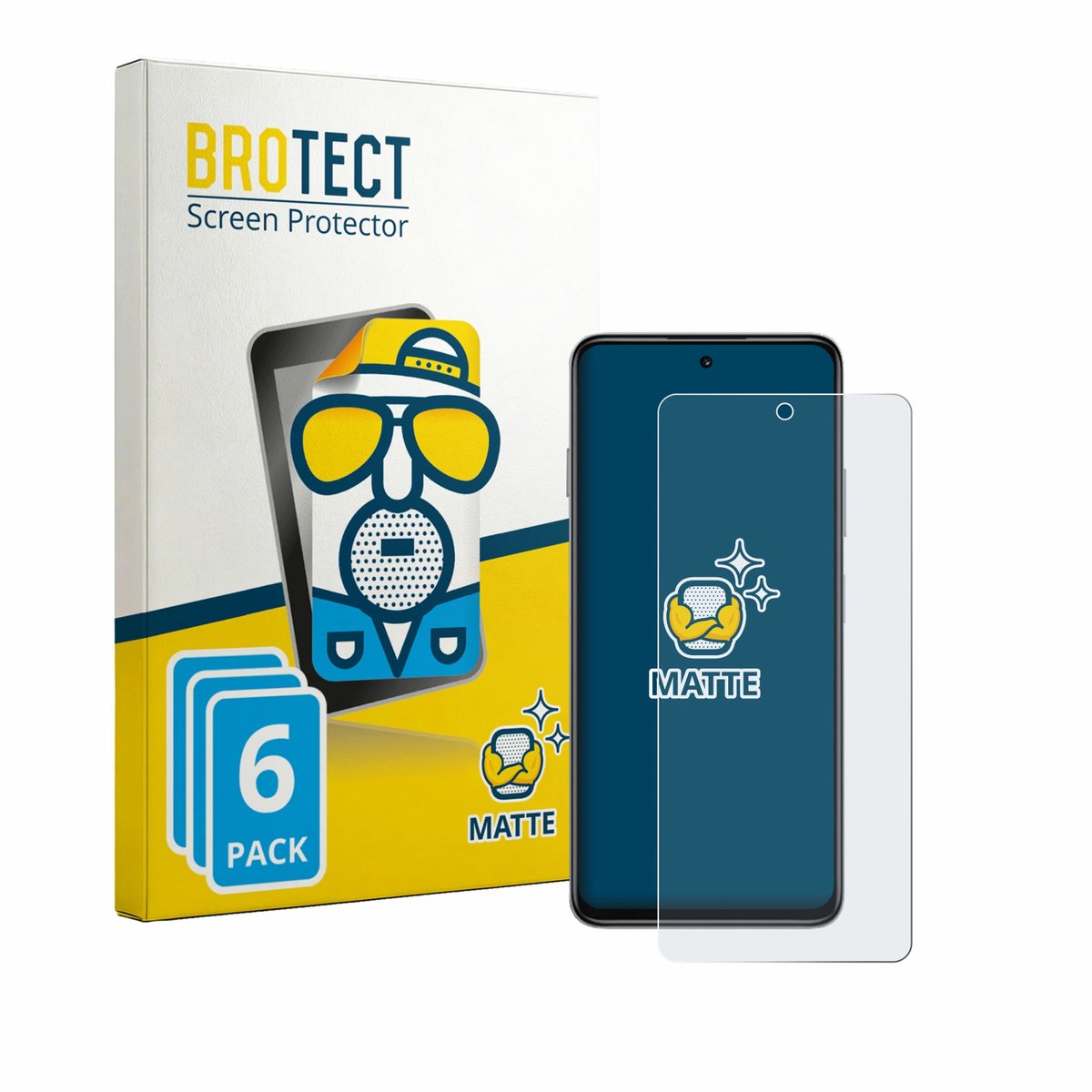 BROTECT - Screenprotector voor Huawei Enjoy 90m Plus - Folie Beschermfolie matte 6 Stuks