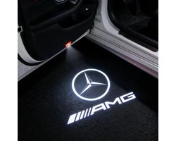 Mercedes‑Benz LED Deurverlichting – AMG Variant – Set van 2 | Geschikt voor CLA, C‑Klasse, E‑Klasse, CLS