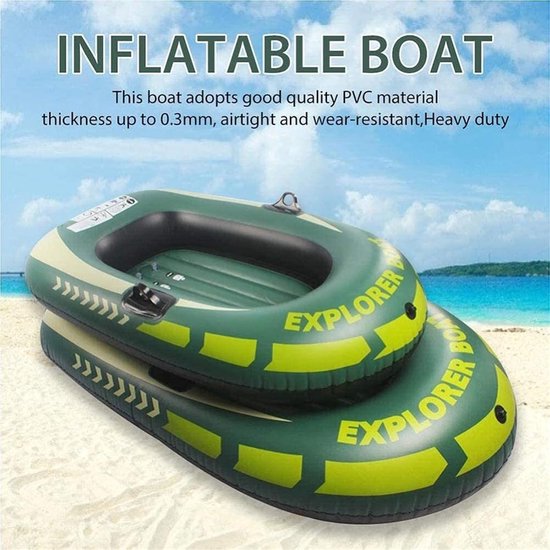 Opblaasbare Kajak - Drift Boot - Zomer Watersport - Voor Twee Personen - 3.1 kg - Blauw — afbeelding 5