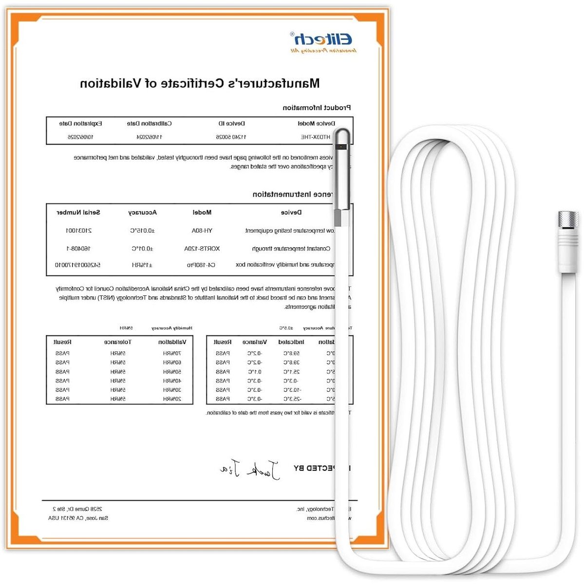 Datalogger Temperatuur Luchtvochtigheid - Meetapparaat Cloud - Real-time Bewaking - Wifi 4G Connectiviteit - 5m Sonde - Zwart